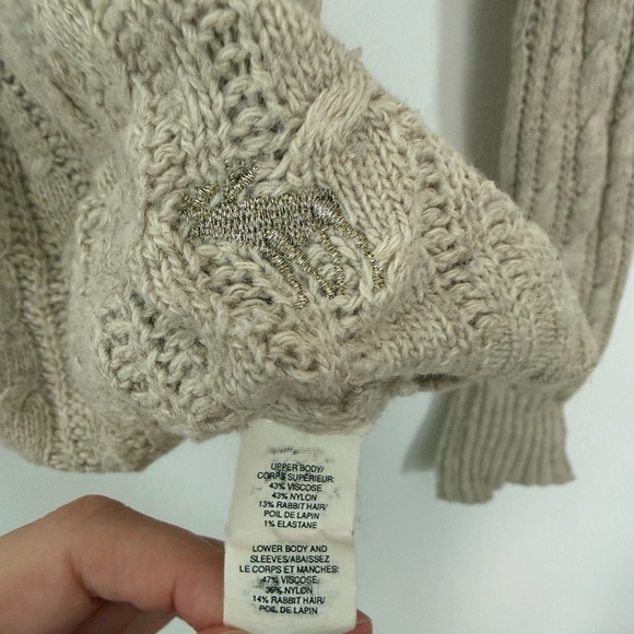 Abercrombie cable knit babydoll top - Picture 4 of 5